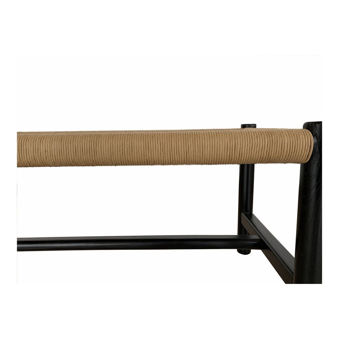 Hawthorn Bench Small Black Benches| Moe's Home