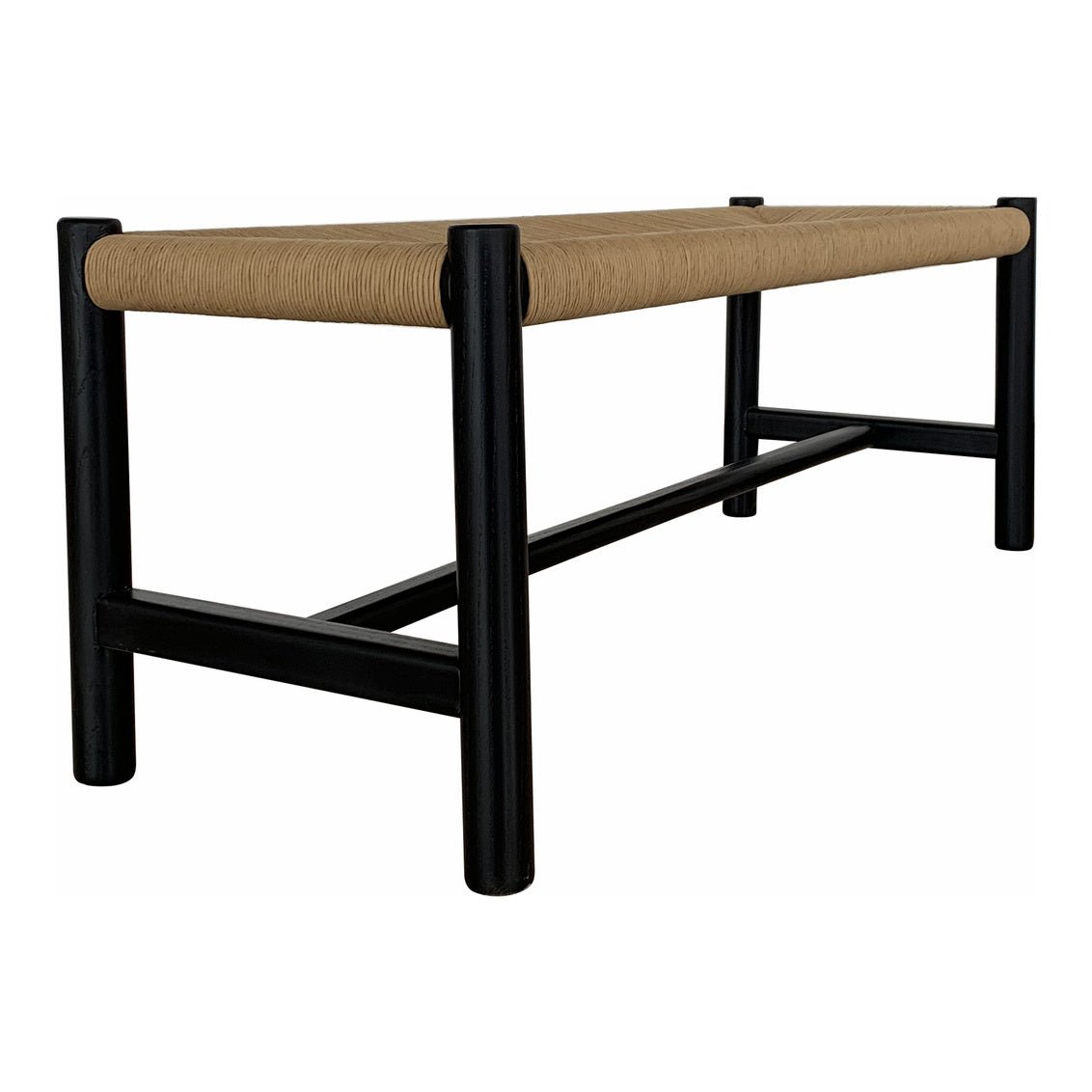 Hawthorn Bench Small Black Benches| Moe's Home