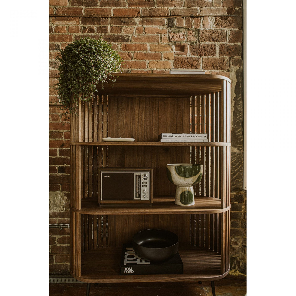 Henrich Bookshelf Natural Oil Cabinets & Chests| Moe's Home