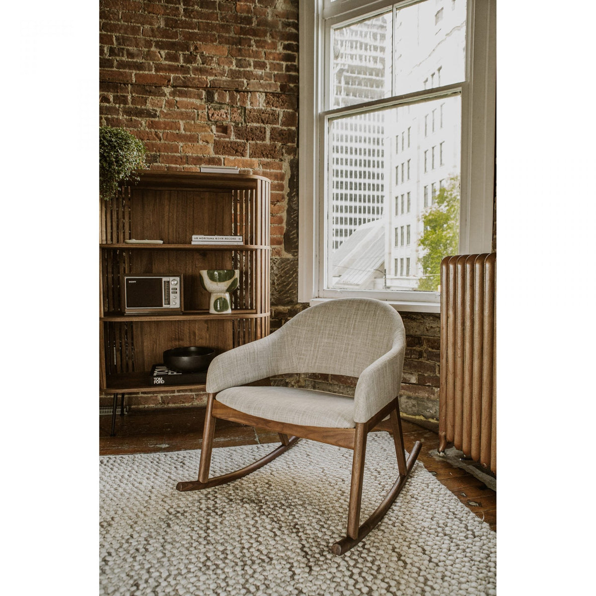 Henrich Bookshelf Natural Oil Cabinets & Chests| Moe's Home