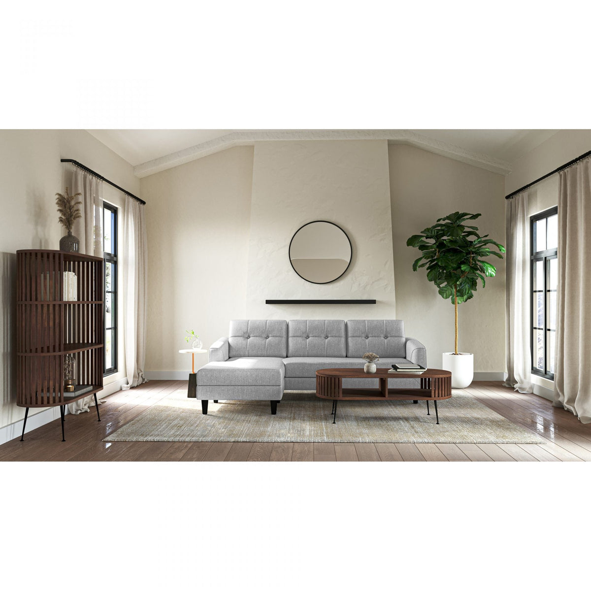 Henrich Bookshelf Natural Oil Cabinets & Chests| Moe's Home