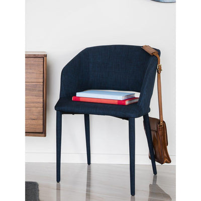 William Dining Chair Navy Blue - Al Rugaib Furniture (4583212122208)