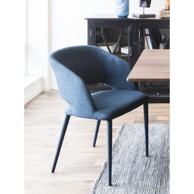 William Dining Chair Navy Blue - Al Rugaib Furniture (4583212122208)