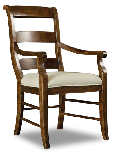 Ladderback Arm Chair - 2 per carton/price ea - Al Rugaib Furniture (4688753786976)
