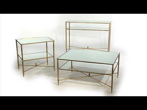 Henzler 114 W x 83 H x 35 D Rectangle Console Table with Mirror Top