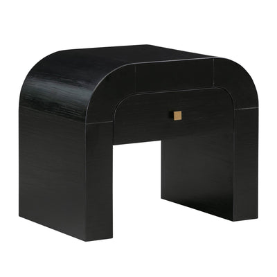 Hump Black Nightstand - Al Rugaib Furniture