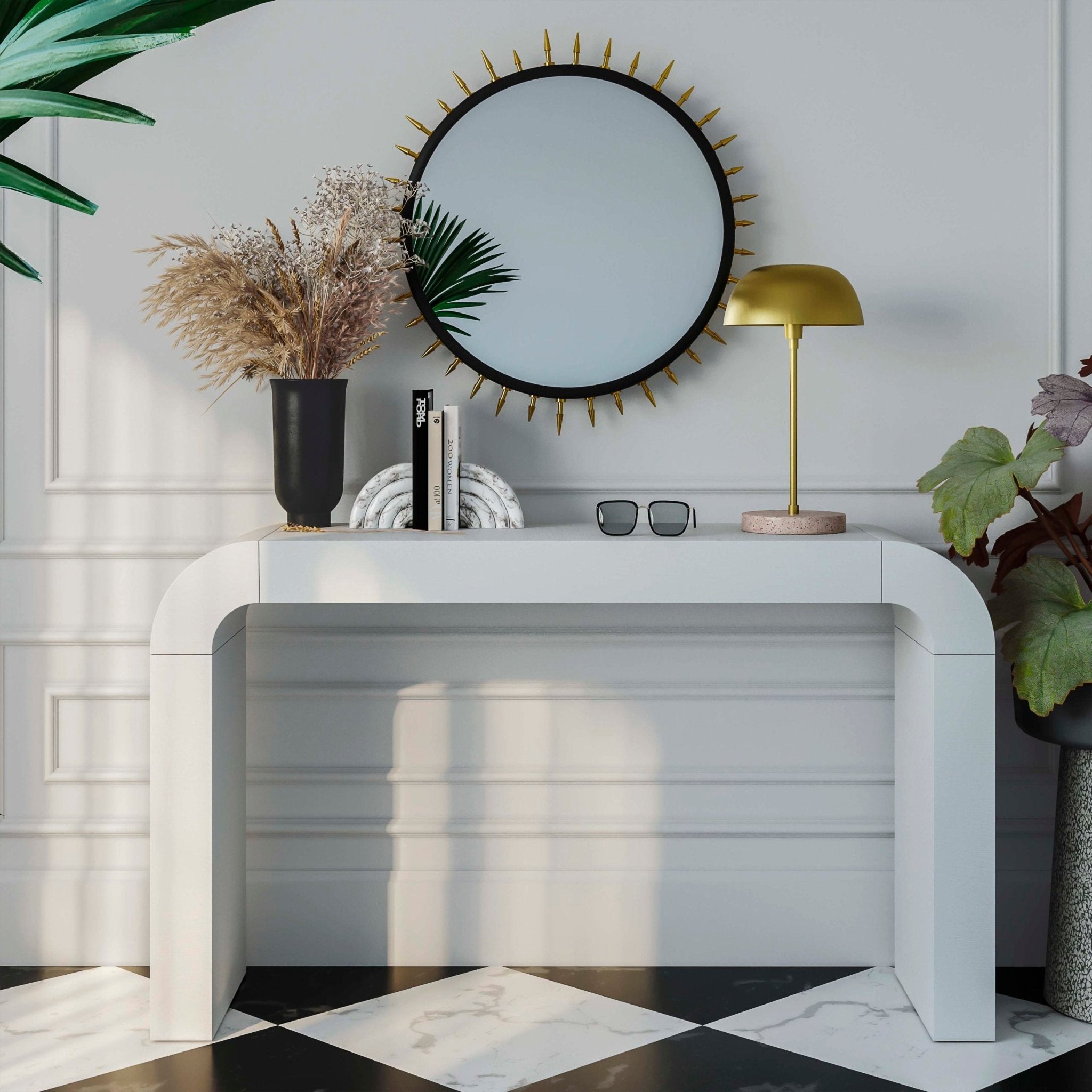 Hump White Console Table Consoles & Sideboards| TOV