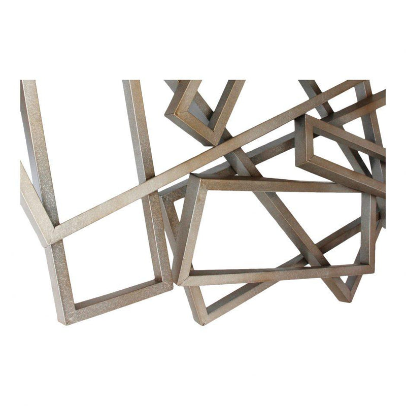 Metal Rectangles Wall Decor - Al Rugaib Furniture (4583156973664)