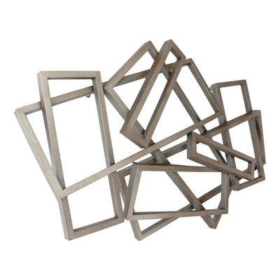 Metal Rectangles Wall Decor - Al Rugaib Furniture (4583156973664)