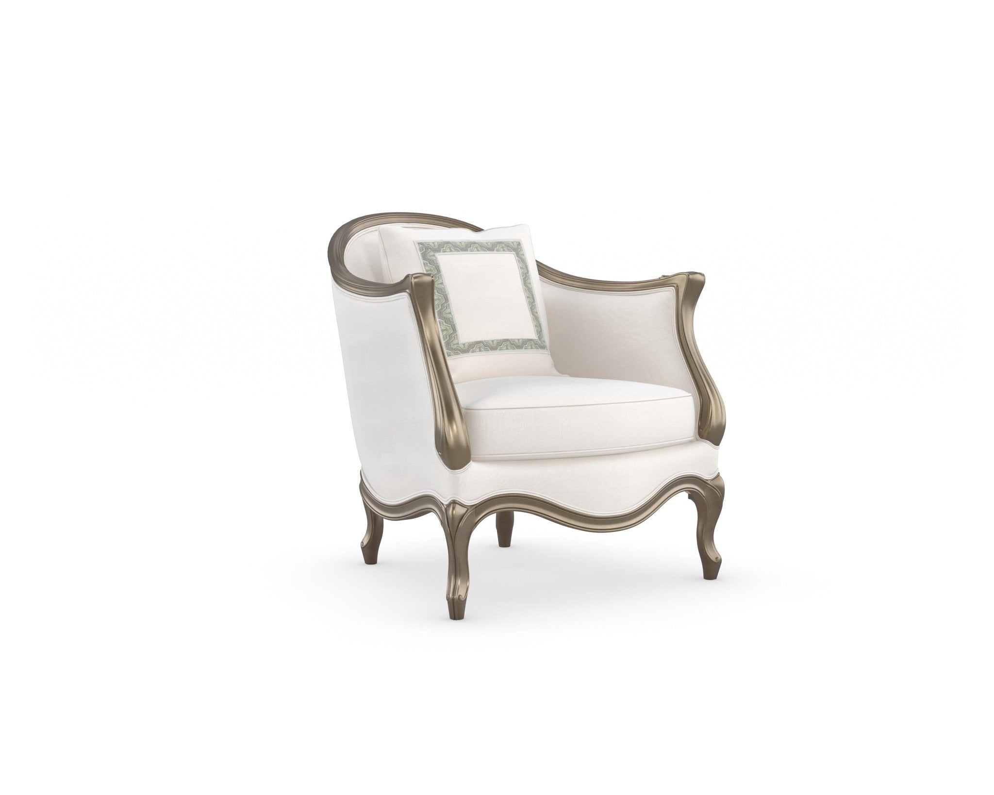 Intl-Caracole Classic - Le Chaise (Green Gold) Chairs| Caracole