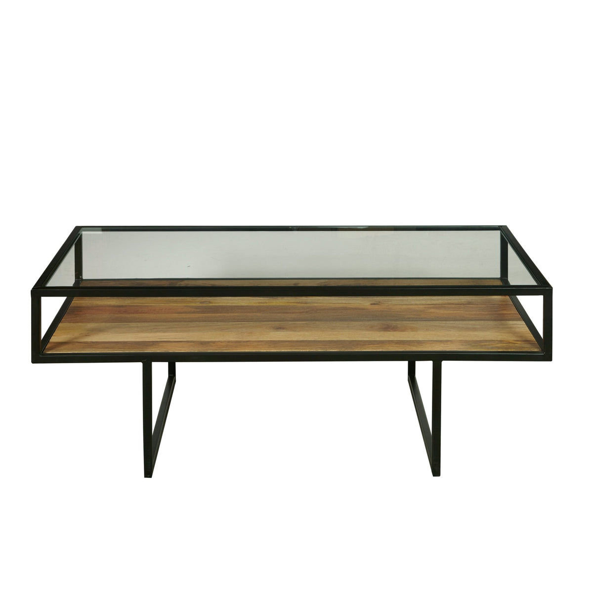 Iron Coffee Table with Glass Top Accent & End Tables| Hooker