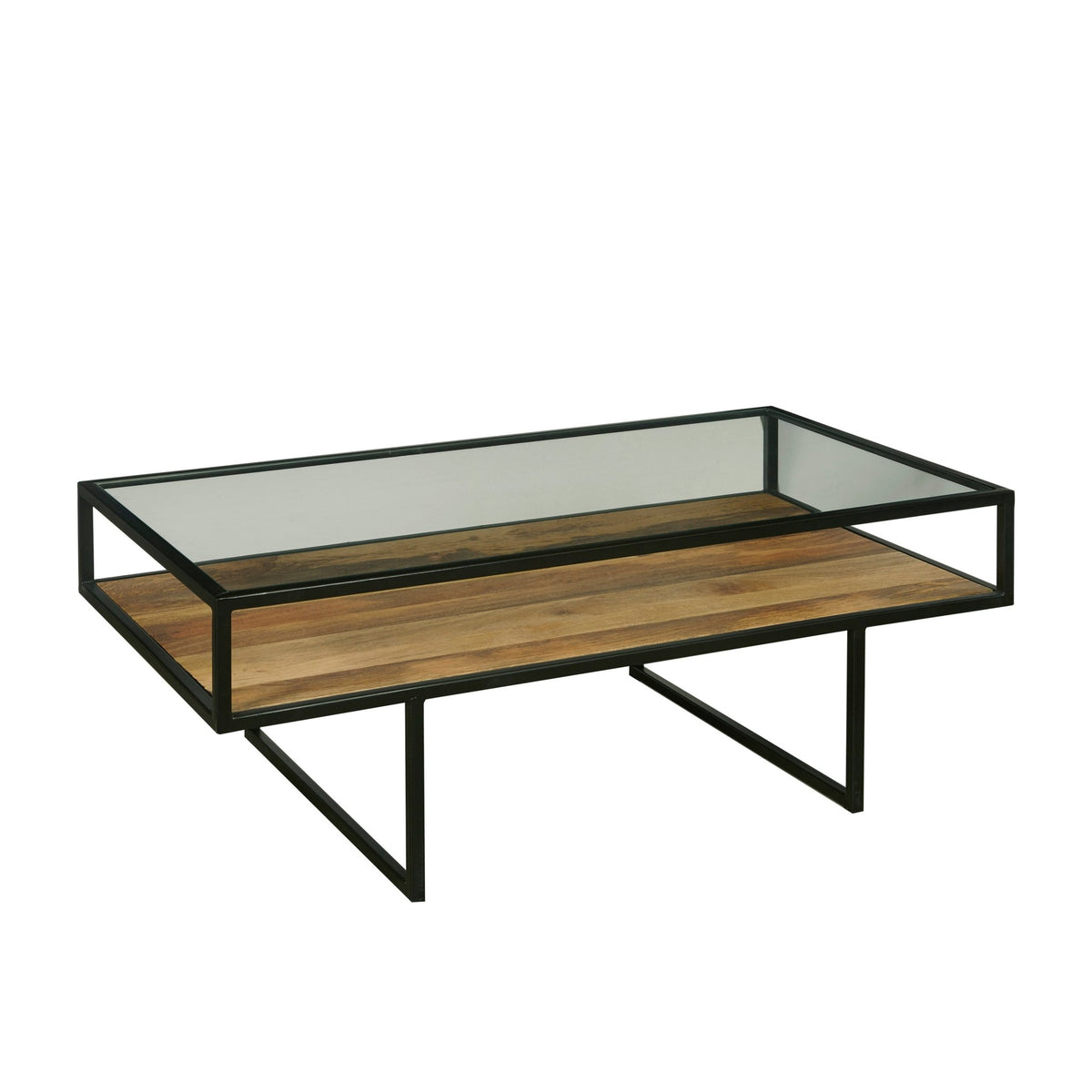Iron Coffee Table with Glass Top Accent & End Tables| Hooker