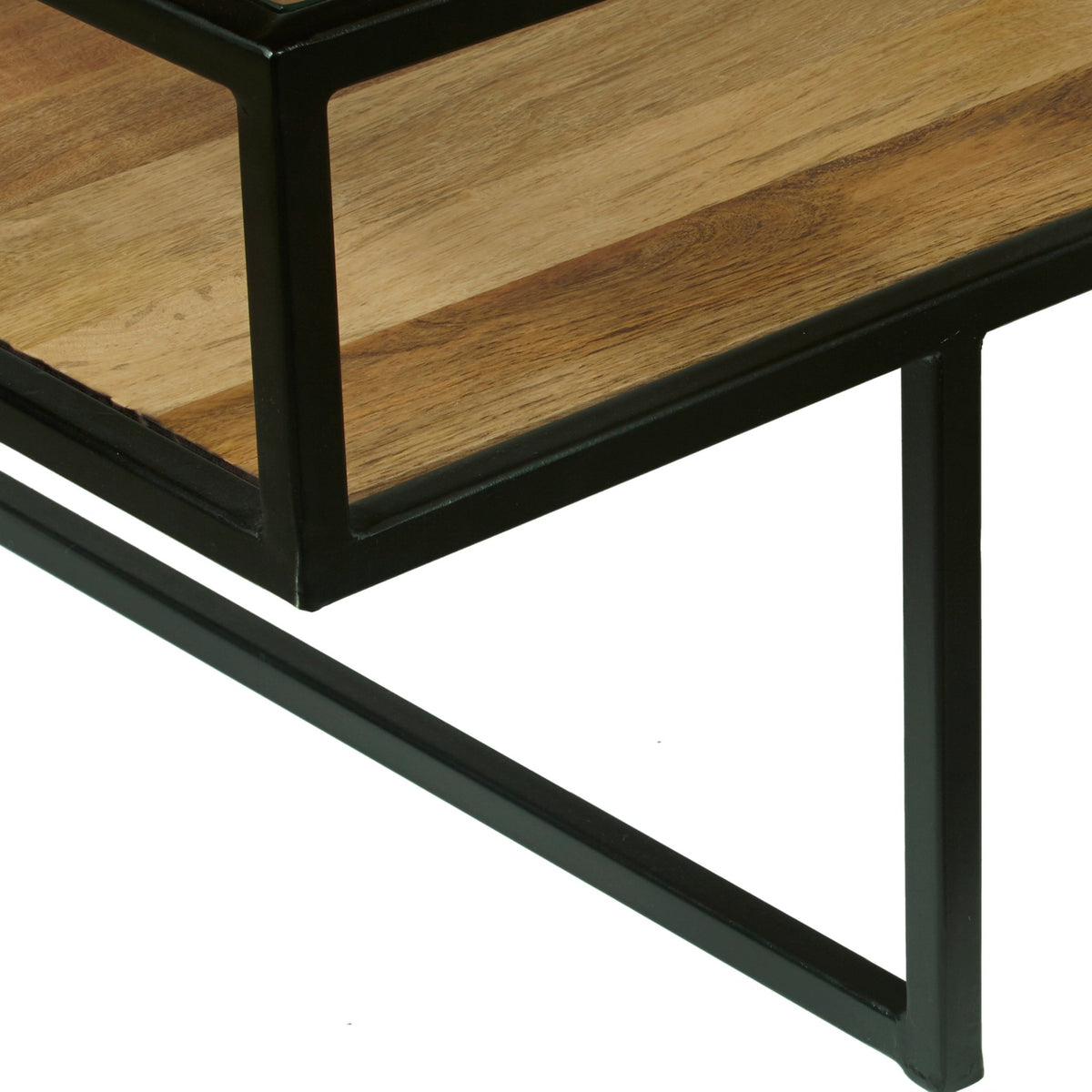 Iron Coffee Table with Glass Top Accent & End Tables| Hooker