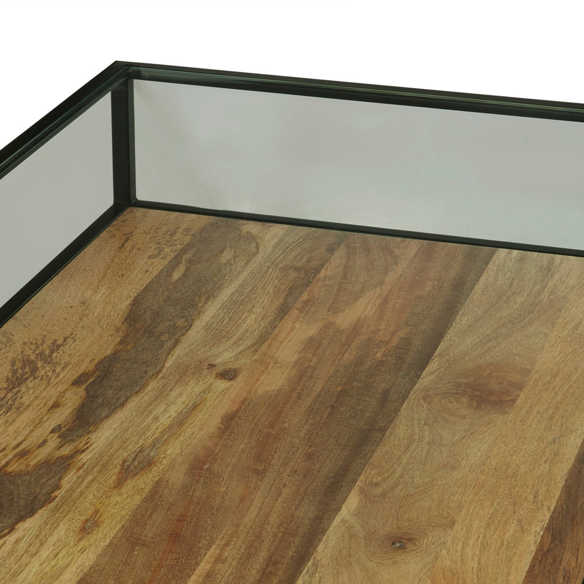 Iron Coffee Table with Glass Top Accent & End Tables| Hooker