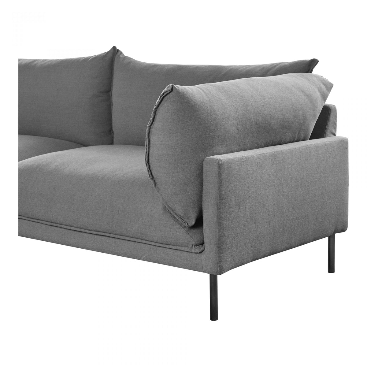 Jamara Sectional Charcoal Left Sectionals| Moe's Home