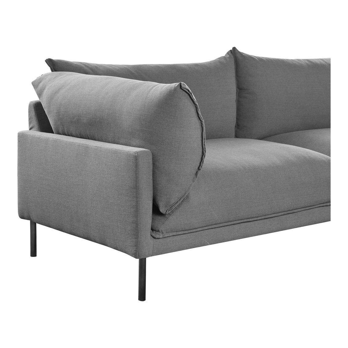 Jamara Sectional Charcoal Right Sectionals| Moe's Home