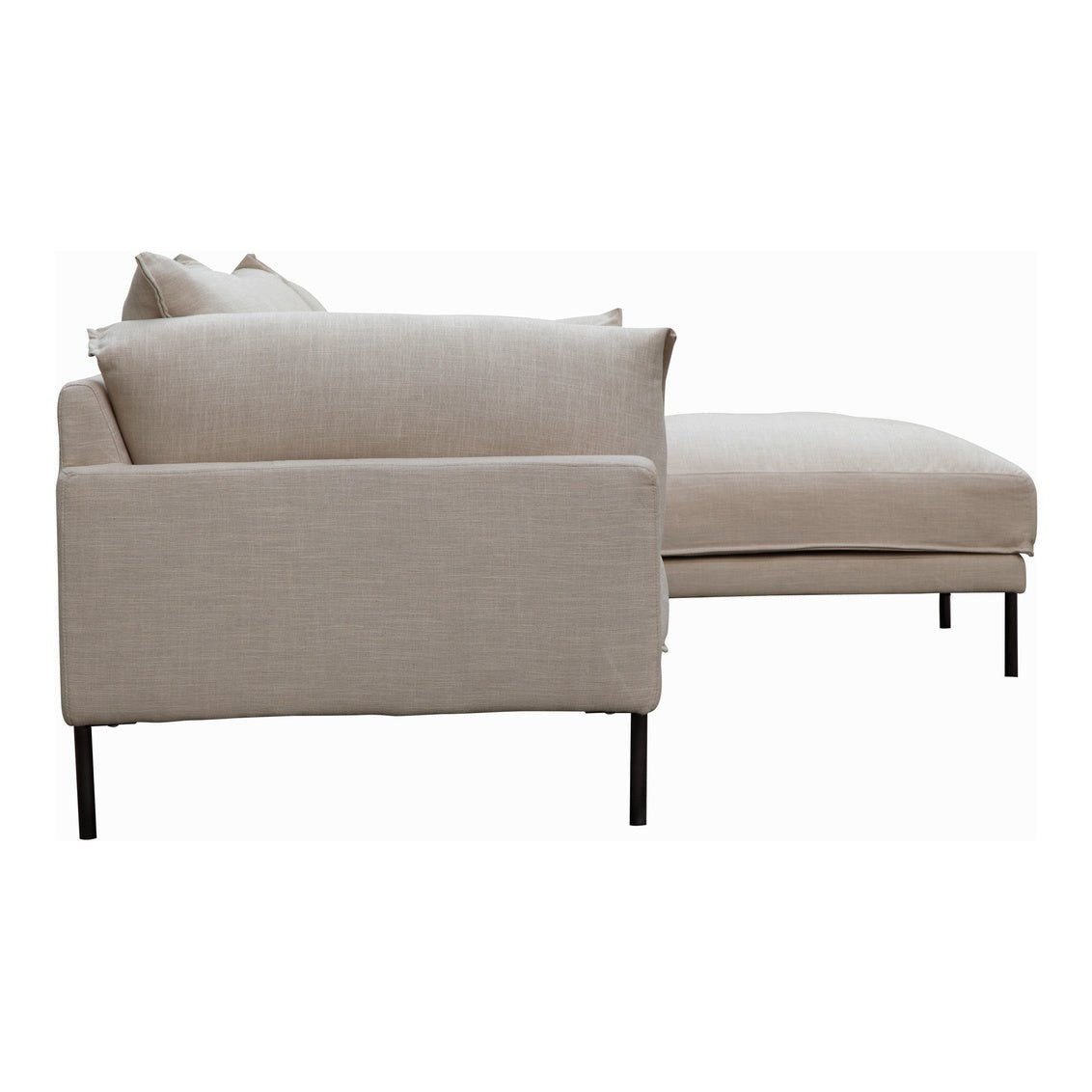 Jamara Sectional Sandy Beige Right Sectionals| Moe's Home