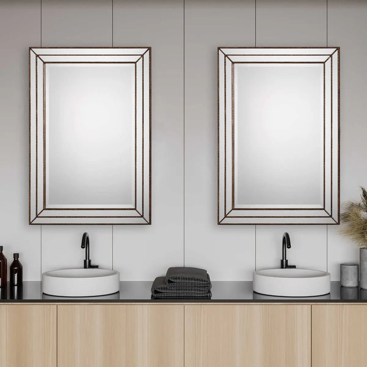 Janus Bronze Mirror Mirrors| Uttermost