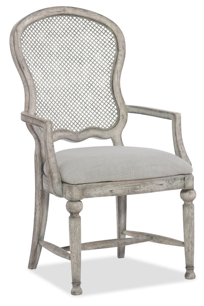 Gaston Metal Back Arm Chair - Al Rugaib Furniture (4688792027232)