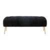 Jessica Black Velvet Bench Benches| TOV