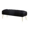 Jessica Black Velvet Bench Benches| TOV