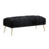 Jessica Black Velvet Bench Benches| TOV
