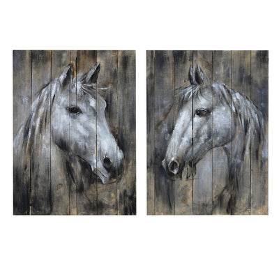 Jinan Hand Painted Wooden Wall Painting - Al Rugaib Furniture