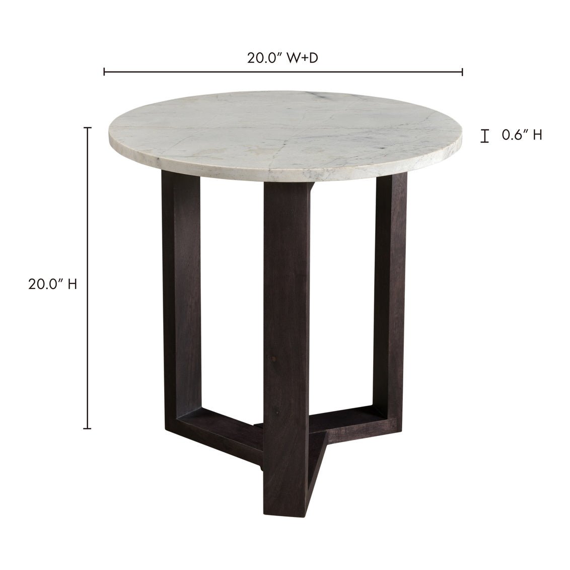 Jinxx Side Table Charcoal Grey Accent & End Tables| Moe's Home