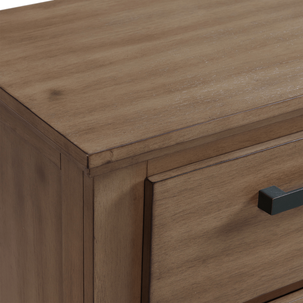 Jolene 2-Drawer Nightstand W/ Usb In Grey Nightstands| Roots Furniture
