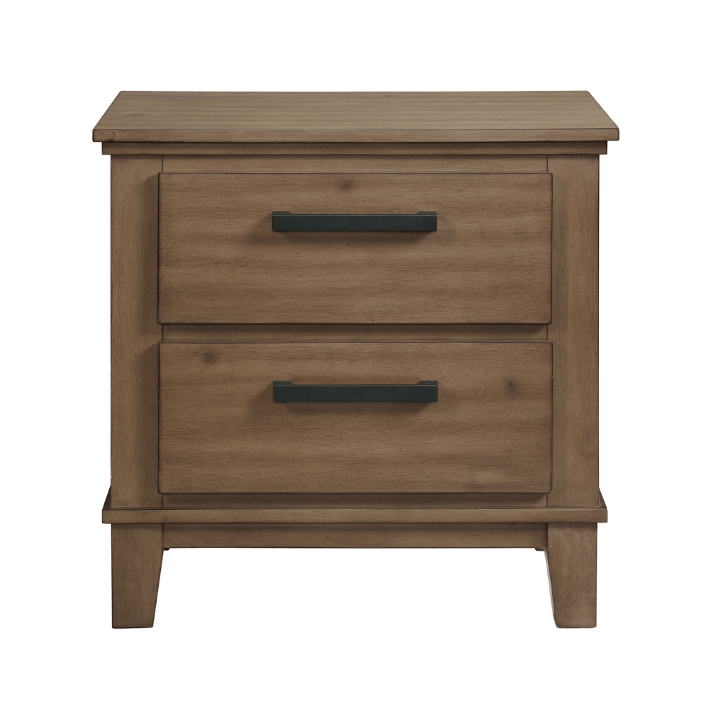 Jolene 2-Drawer Nightstand W/ Usb In Grey Nightstands| Roots Furniture