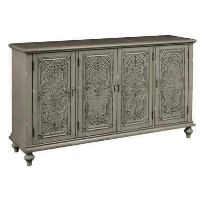 Gray Tin Front Four Door Credenza (6629782749280)