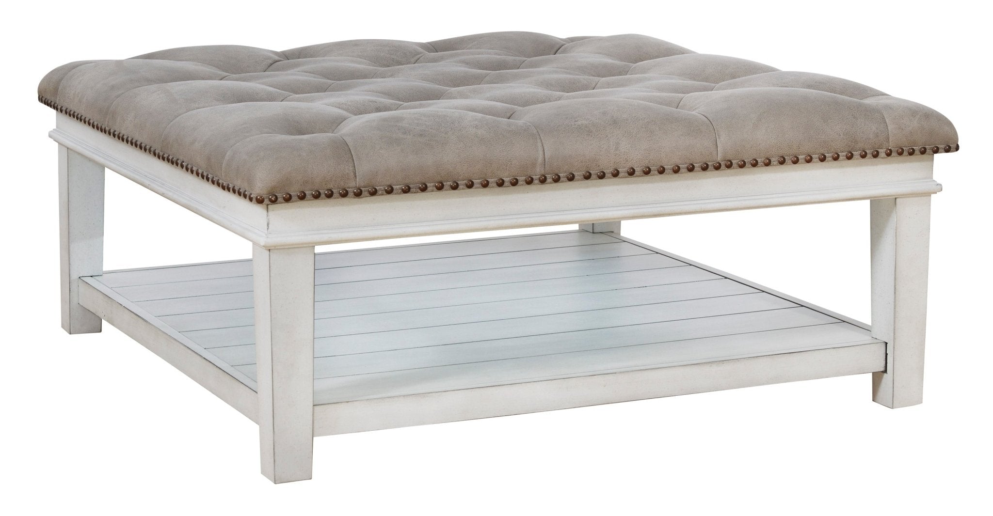 Kanwyn Upholstered Ottoman Coffee Table Coffee Tables| Ashley Homestore
