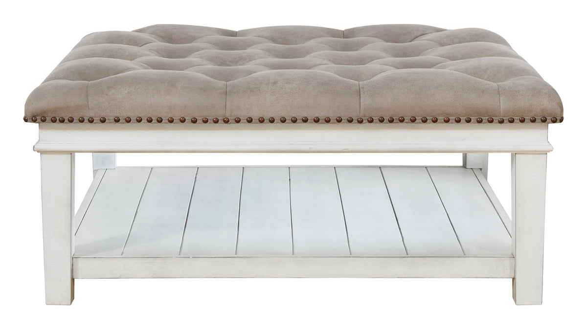 Kanwyn Upholstered Ottoman Coffee Table Coffee Tables| Ashley Homestore