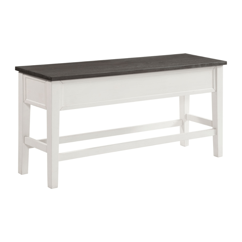 Kayla Dining Table Storage Bench W/Grey Top Dining Benches| Roots Furniture