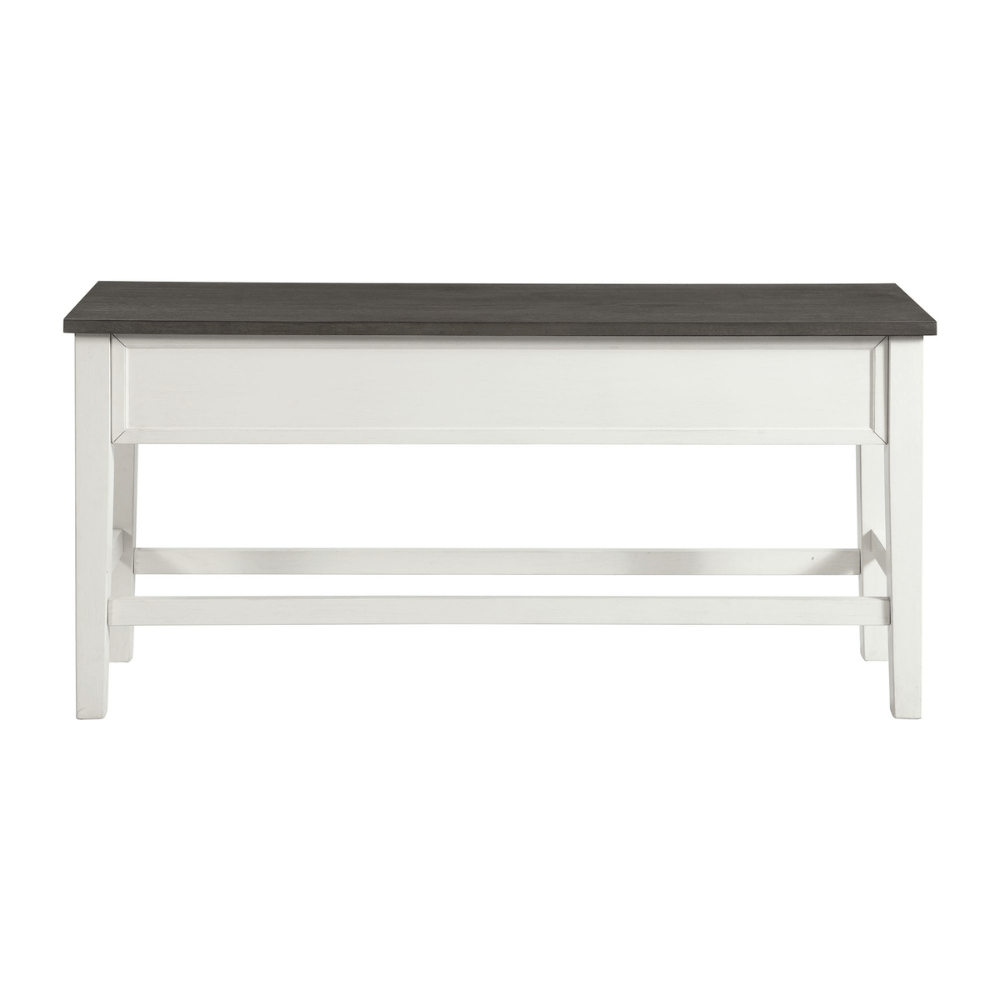 Kayla Dining Table Storage Bench W/Grey Top Dining Benches| Roots Furniture
