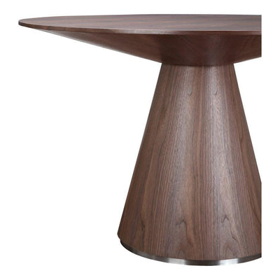 Otago Dining Table Round Walnut - Al Rugaib Furniture (4583158906976)
