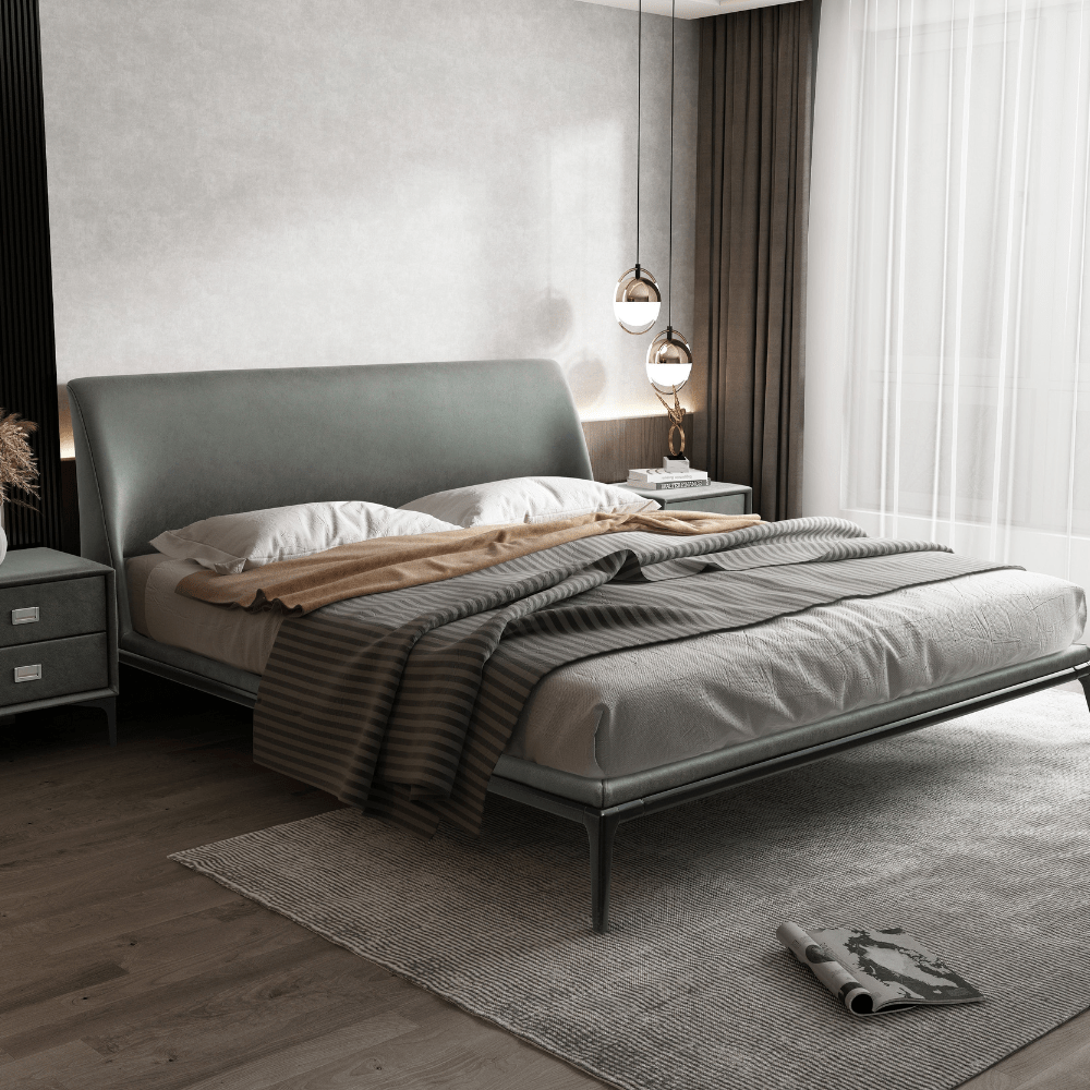 KD Grey Bed Beds| Roots Furniture