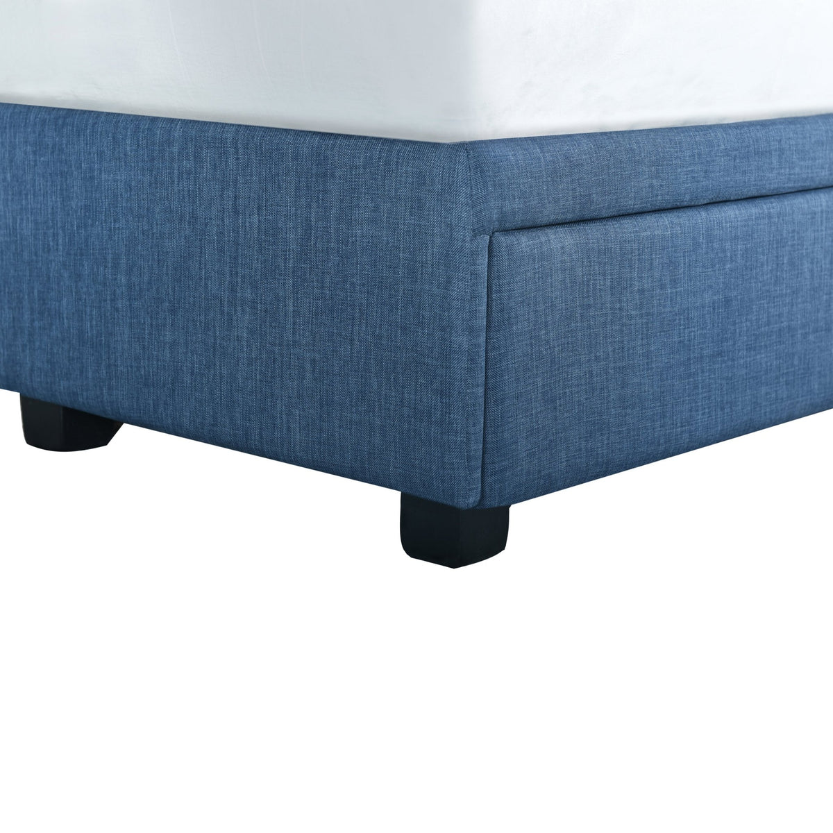 King Tufted Storage Bed - Denim Beds| Hooker