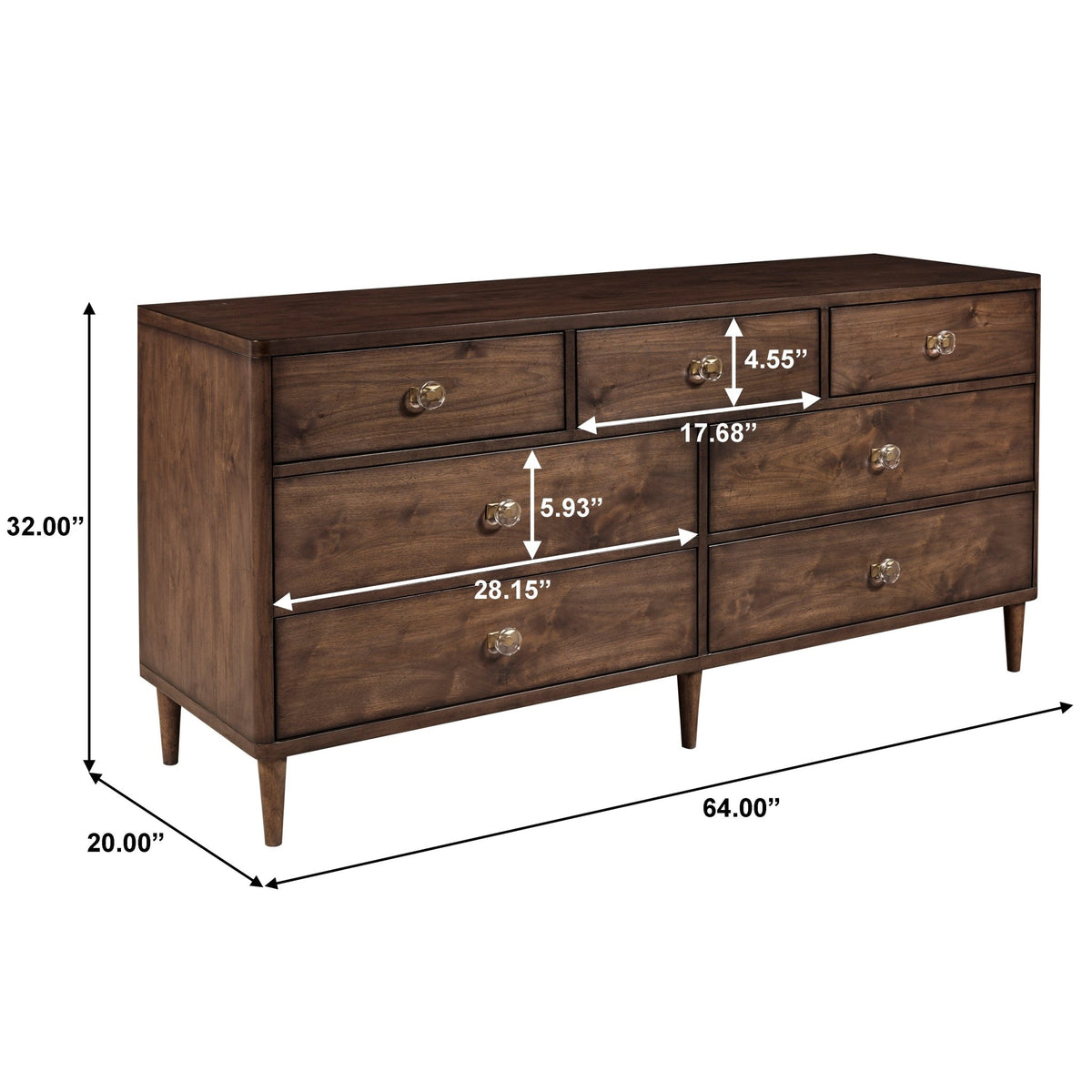 Knotty Walnut Dresser Dressers| Hooker