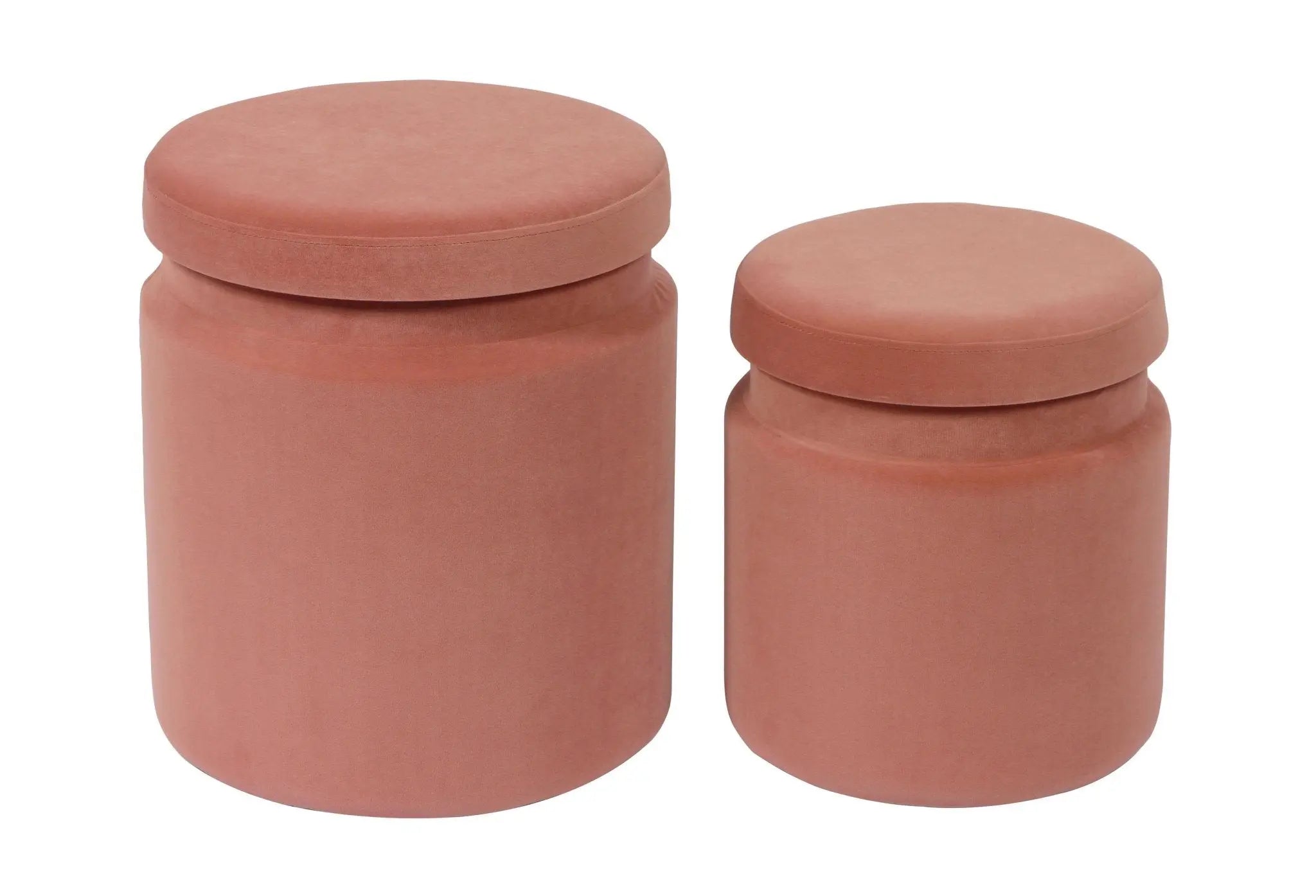 Kris Salmon Storage Ottomans - Set of 2 Ottomans| TOV