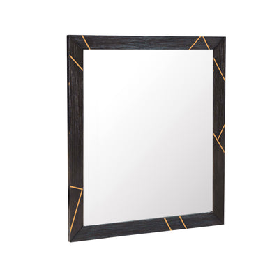 Wood & Metal Inlay Mirror (6629785763936)