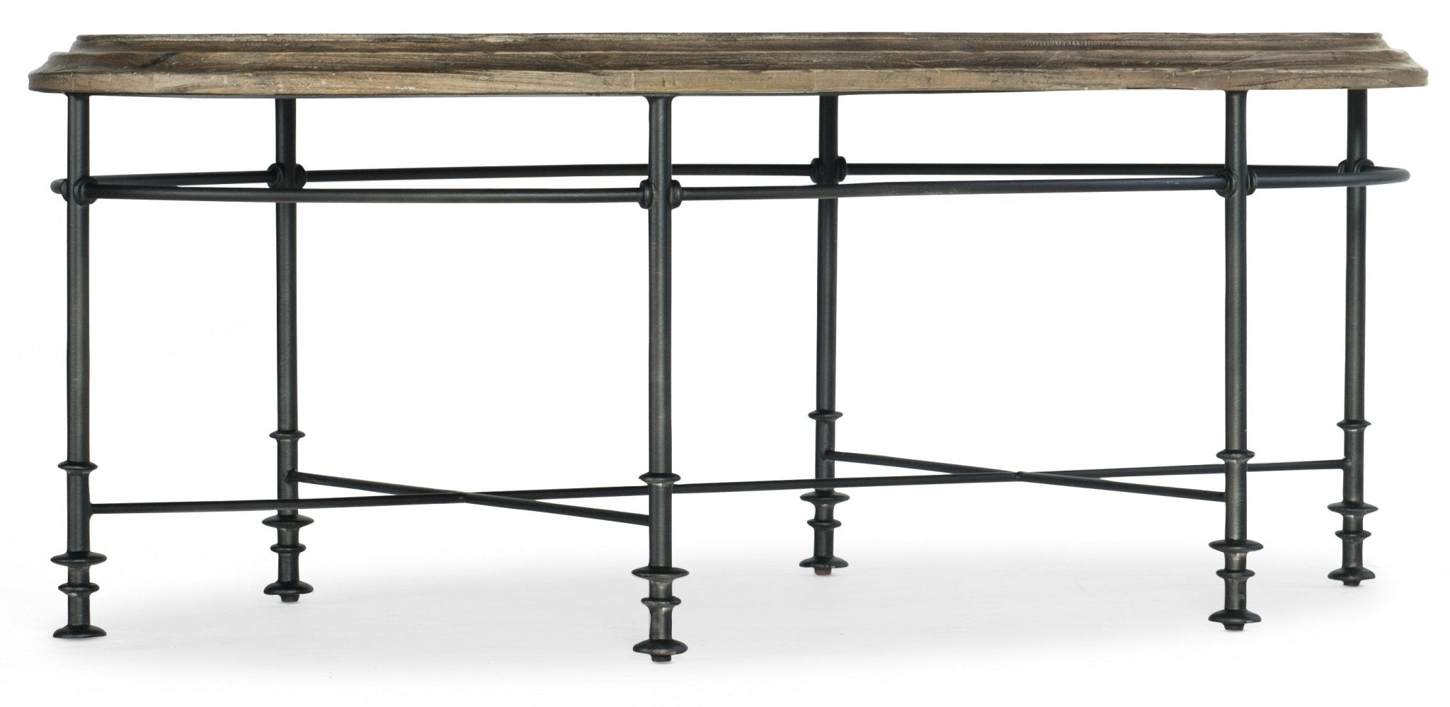 La Grange Faison Oval Cocktail Table Coffee Tables| Hooker