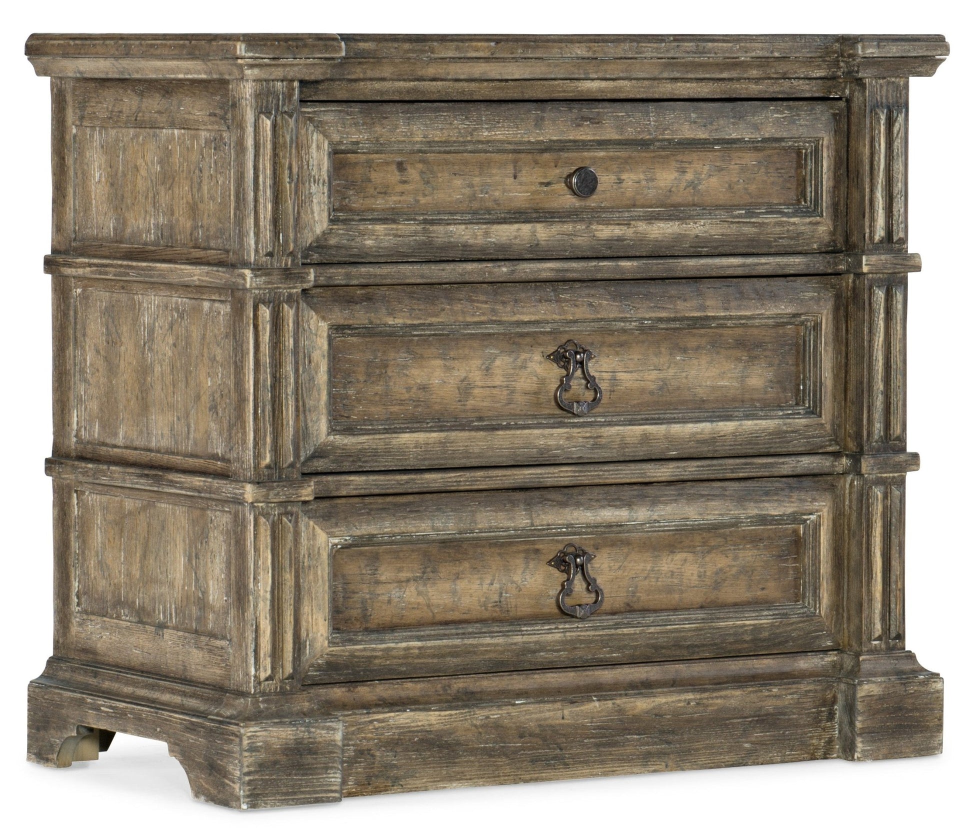 La Grange Jefferson Three-Drawer Nightstand Nightstands| Hooker