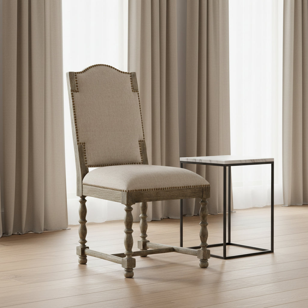 La Grange Kruschel Square Back Side Chair - 2 per carton/price ea Chairs| Hooker
