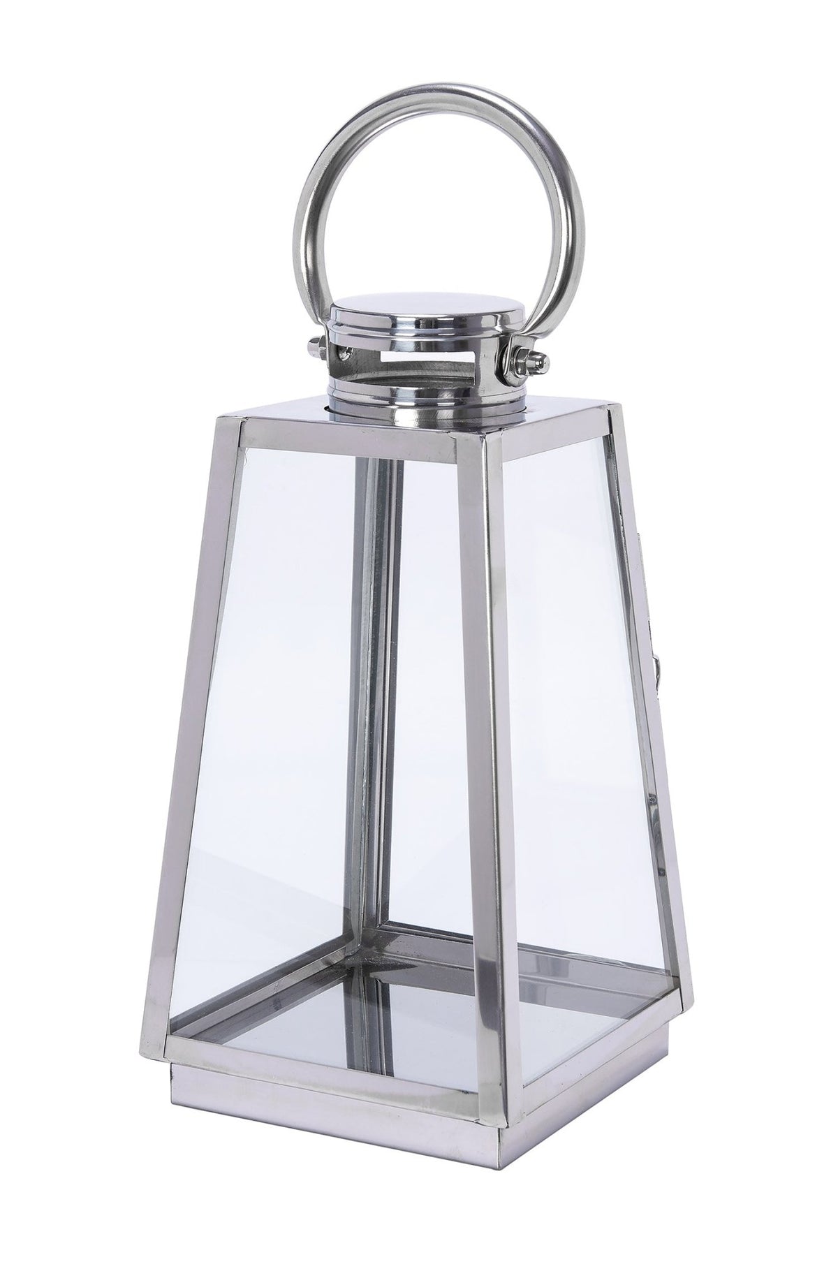 LANTERN ST.STEEL SILVER  16x16X31.5 CM Lanterns| Alrugaib Furniture X Nice