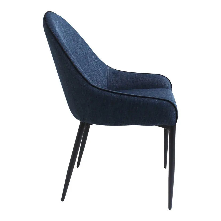 Lapis Dining Chair Dark Blue-M2 Dining Chairs| Moe's Home