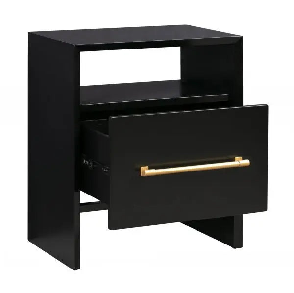 Libre Black Nightstand Nightstands| TOV