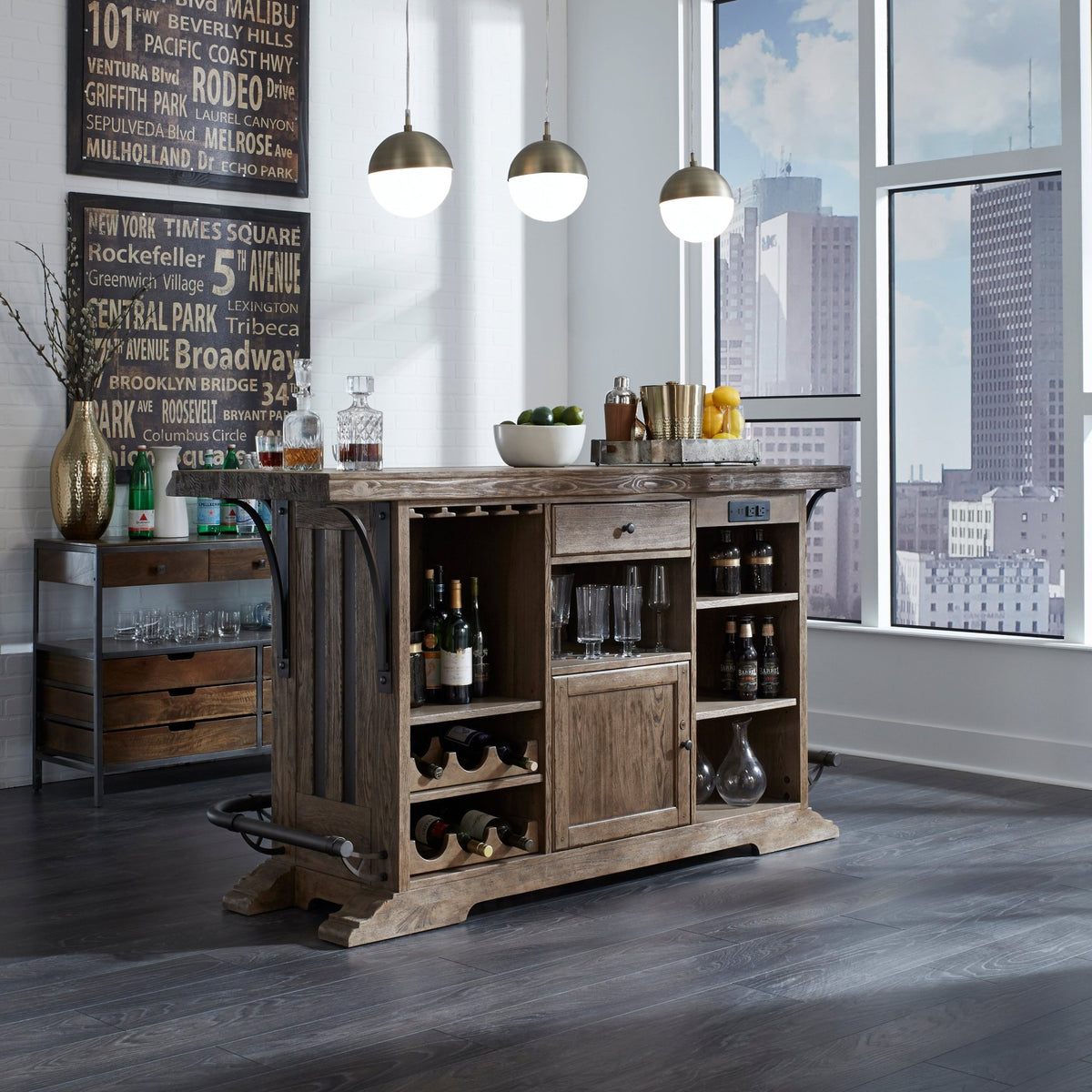 Live Edge Bar Cabinets & Chests| Hooker