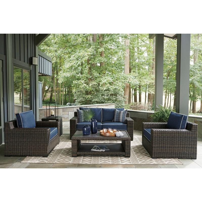 LOUNGE CHAIR W/CUSHION (1/CN) Outdoor Chairs| Ashley Homestore