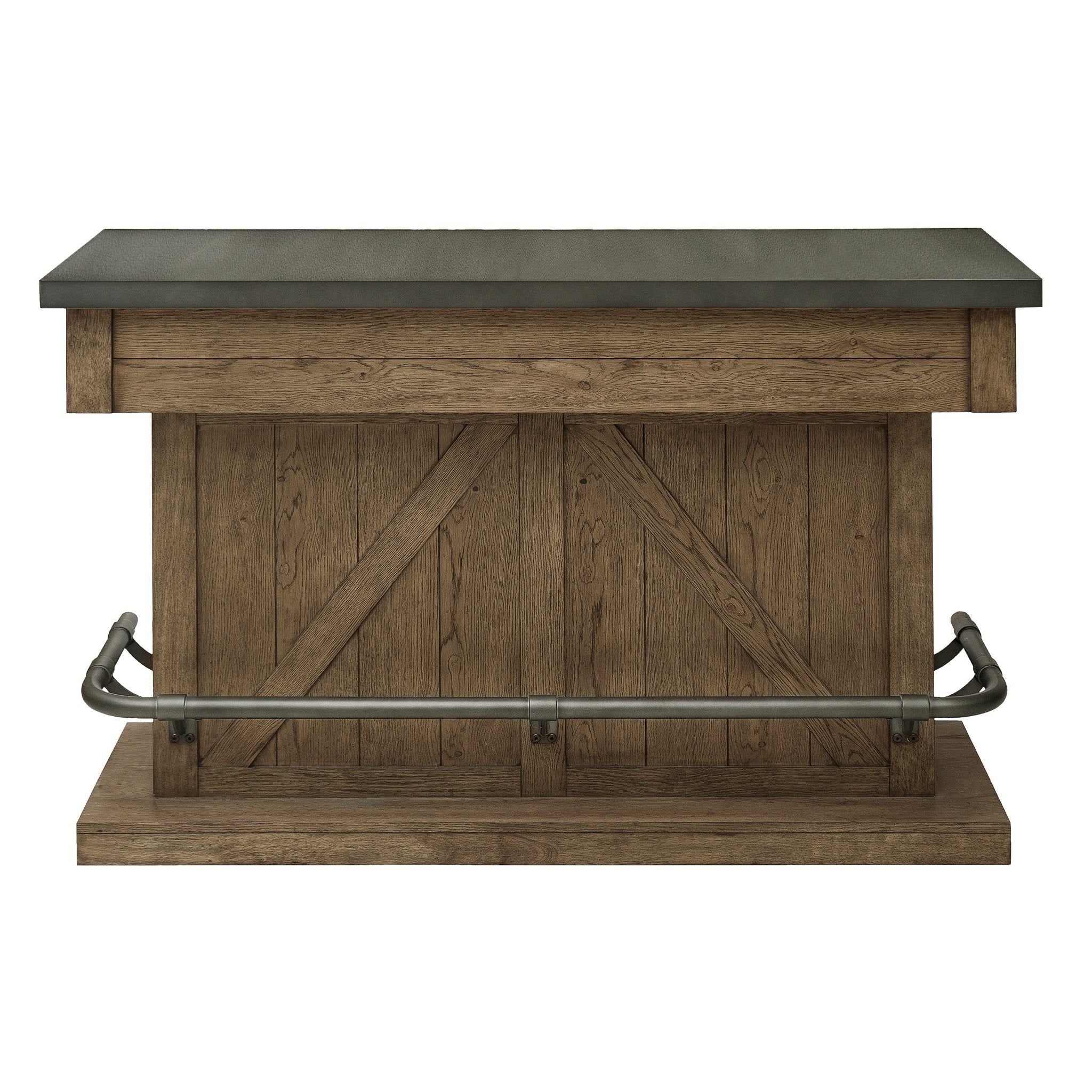 Lt Oak & Metal Top Bar Consoles & Sideboards| Hooker